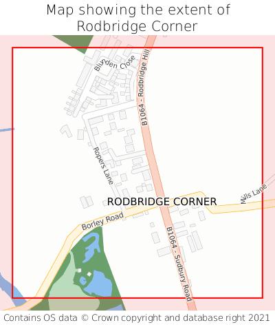 Where Is Rodbridge Corner? Rodbridge Corner On A Map